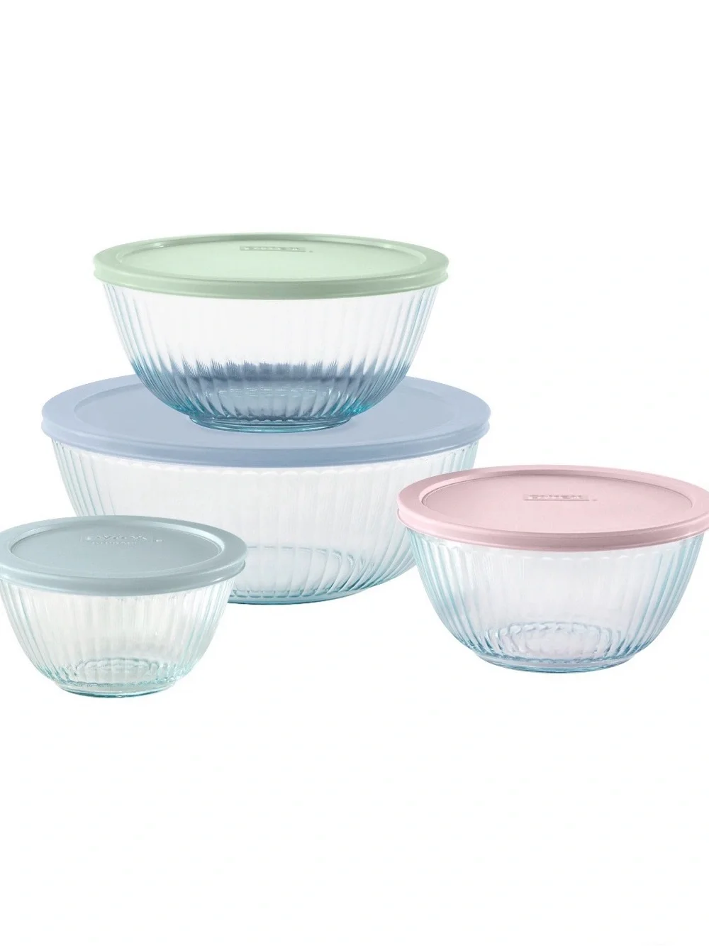 Pyrex 8-piece Glass Mixing Bowls with Lids